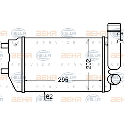 Photo Intercooler, échangeur BEHR HELLA SERVICE 8ML376727571