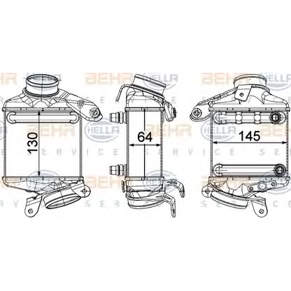 Photo Intercooler, échangeur BEHR HELLA SERVICE 8ML376746431