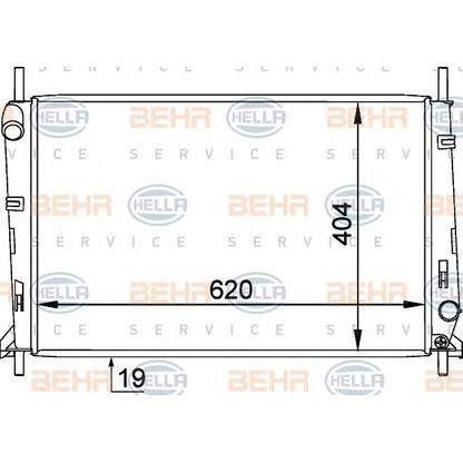 Foto Radiatore, Raffreddamento motore BEHR HELLA SERVICE 8MK376754791