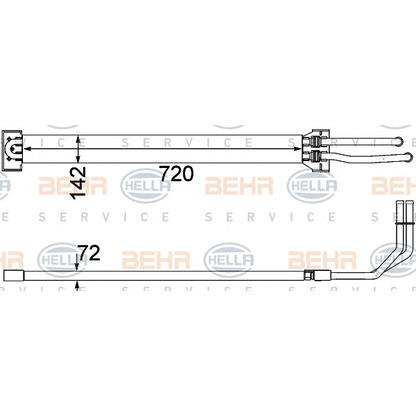 Фото Масляный радиатор, рулевое управление BEHR HELLA SERVICE 8MO376756371