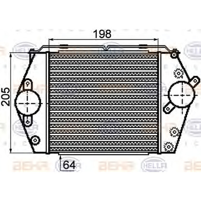 Foto Intercooler BEHR HELLA SERVICE 8ML376756561