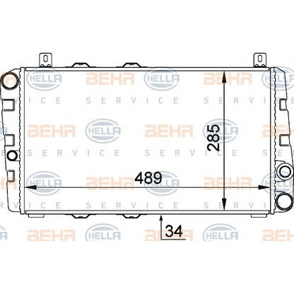 Foto Kühler, Motorkühlung BEHR HELLA SERVICE 8MK376764061