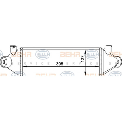 Foto Intercooler BEHR HELLA SERVICE 8ML376765011