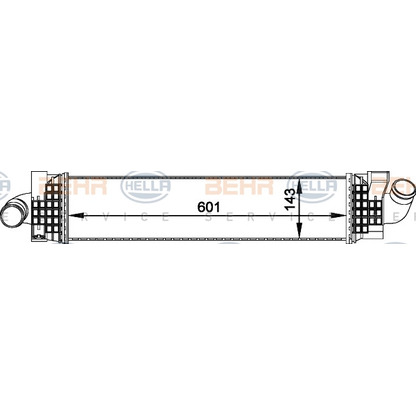 Photo Intercooler, échangeur BEHR HELLA SERVICE 8ML376765031