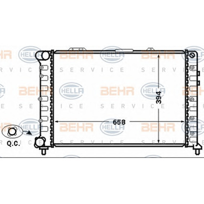 Foto Radiatore, Raffreddamento motore BEHR HELLA SERVICE 8MK376766061