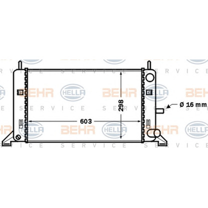 Foto Radiatore, Raffreddamento motore BEHR HELLA SERVICE 8MK376768031