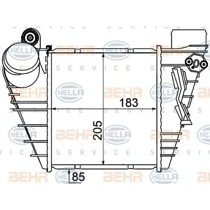 Foto Ladeluftkühler BEHR HELLA SERVICE 8ML376776051