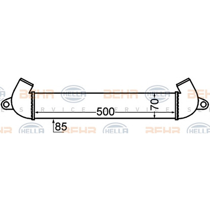 Foto Radiador de aire de admisión BEHR HELLA SERVICE 8ML376776291