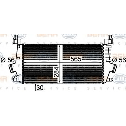 Foto Radiador de aire de admisión BEHR HELLA SERVICE 8ML376777261