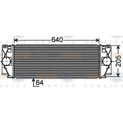 Photo Intercooler, échangeur BEHR HELLA SERVICE 8ML376777381