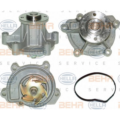 Photo Water Pump BEHR HELLA SERVICE 8MP376801551