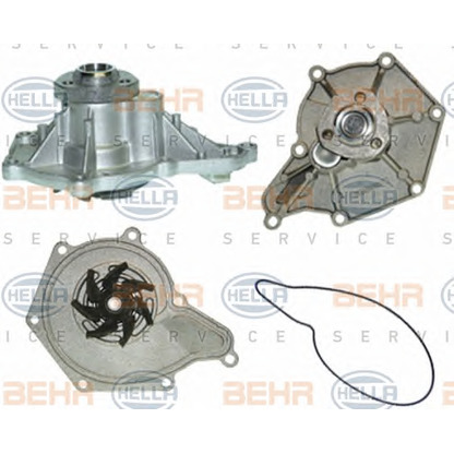 Photo Water Pump BEHR HELLA SERVICE 8MP376803411