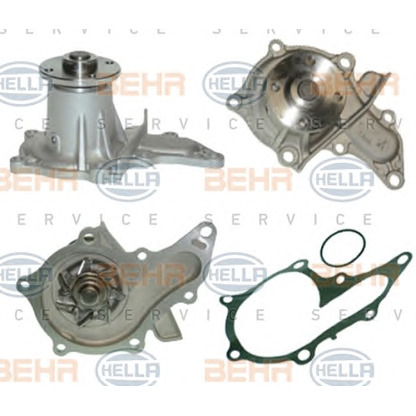 Photo Water Pump BEHR HELLA SERVICE 8MP376805131