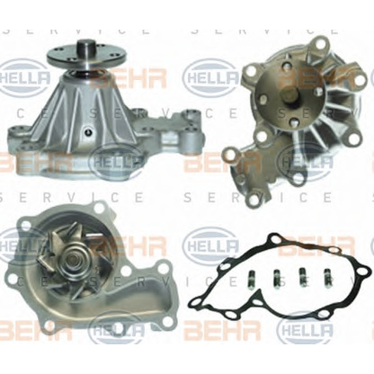 Photo Water Pump BEHR HELLA SERVICE 8MP376805171