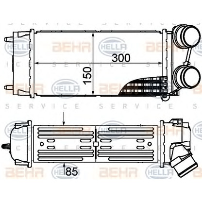 Photo Intercooler, charger BEHR HELLA SERVICE 8ML376899241