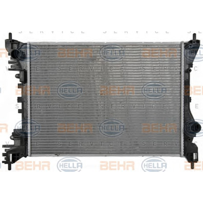 Photo Radiator, engine cooling BEHR HELLA SERVICE 8MK376900011