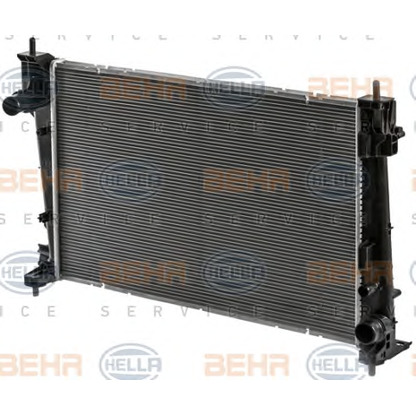 Foto Radiador, refrigeración del motor BEHR HELLA SERVICE 8MK376900021