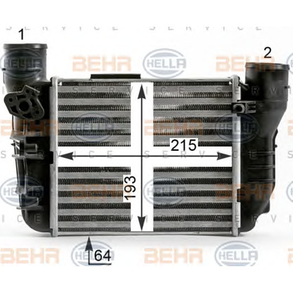 Фото Интеркулер BEHR HELLA SERVICE 8ML376900371