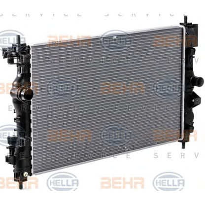 Photo Radiateur, refroidissement du moteur BEHR HELLA SERVICE 8MK376910231