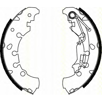 Photo Brake Shoe Set TRISCAN 810010011