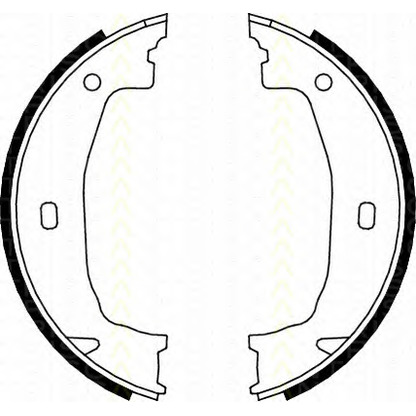 Photo Brake Shoe Set; Brake Shoe Set, parking brake TRISCAN 810011011