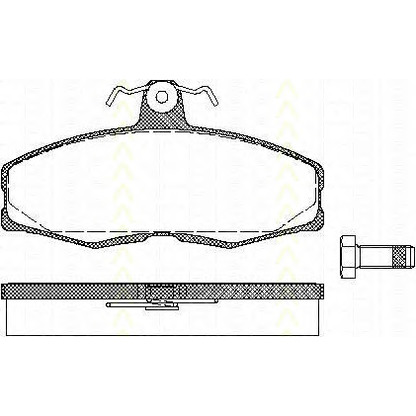 Foto Kit pastiglie freno, Freno a disco TRISCAN 811010232