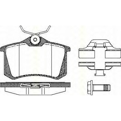 Photo Brake Pad Set, disc brake TRISCAN 811010544