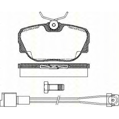 Foto Kit pastiglie freno, Freno a disco TRISCAN 811011949