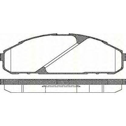 Photo Brake Pad Set, disc brake TRISCAN 811014040