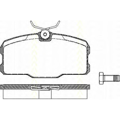 Photo Brake Pad Set, disc brake TRISCAN 811023035