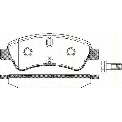 Photo Brake Pad Set, disc brake TRISCAN 811028020