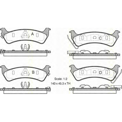 Photo Brake Pad Set, disc brake TRISCAN 811080530