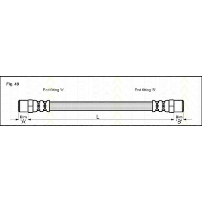 Zdjęcie Przewód hamulcowy elastyczny TRISCAN 815011201