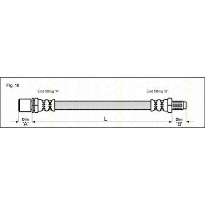 Photo Brake Hose TRISCAN 815013202