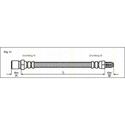 Photo Brake Hose TRISCAN 815014206