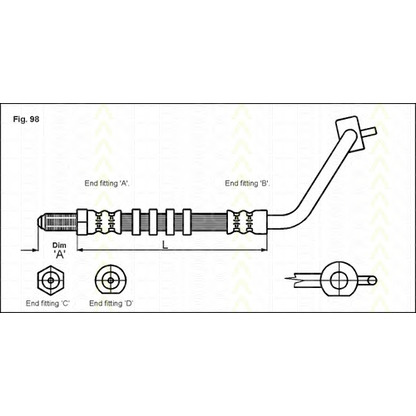 Photo Brake Hose TRISCAN 815016110