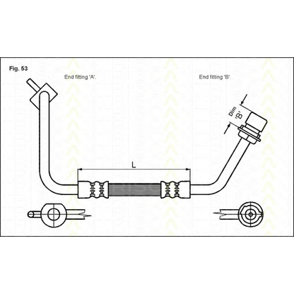 Photo Brake Hose TRISCAN 815016122