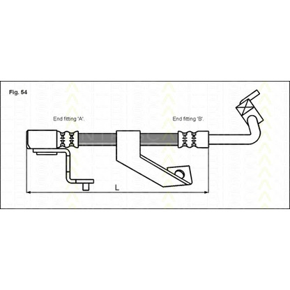 Photo Brake Hose TRISCAN 815016127