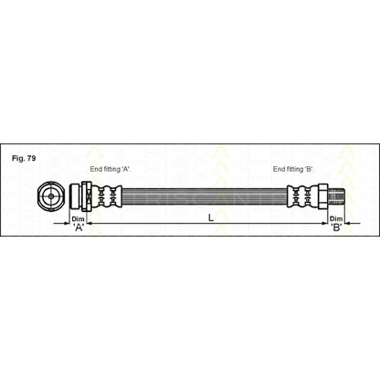 Foto Tubo flexible de frenos TRISCAN 815016130