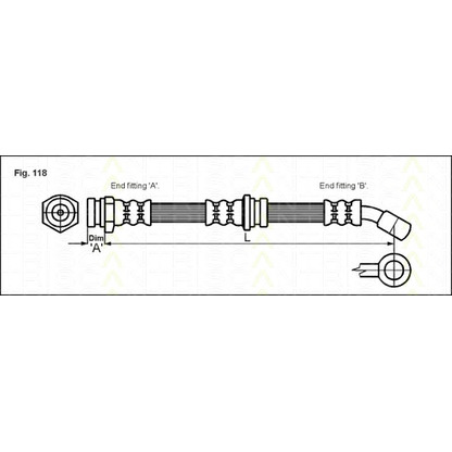 Photo Brake Hose TRISCAN 815024124