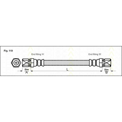 Photo Brake Hose TRISCAN 815024209