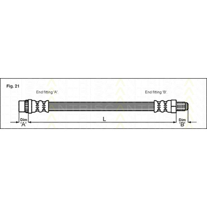 Photo Brake Hose TRISCAN 815025104