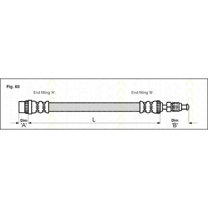 Zdjęcie Przewód hamulcowy elastyczny TRISCAN 815028116