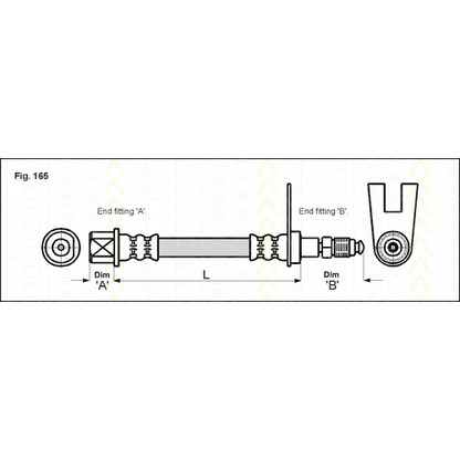 Foto Tubo flexible de frenos TRISCAN 815028119