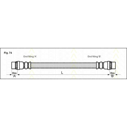 Zdjęcie Przewód hamulcowy elastyczny TRISCAN 815028210