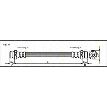 Foto Tubo flexible de frenos TRISCAN 815042005