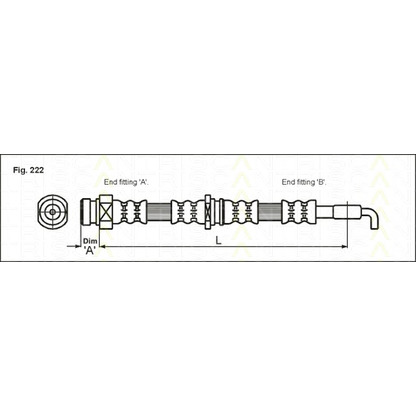 Photo Brake Hose TRISCAN 815042211