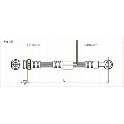 Foto Tubo flexible de frenos TRISCAN 815043100