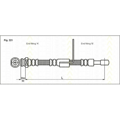 Photo Flexible de frein TRISCAN 815043102