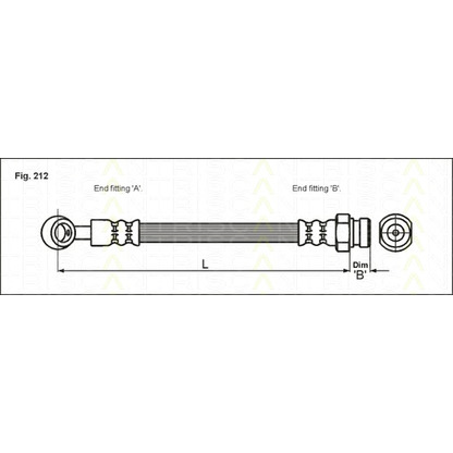 Photo Brake Hose TRISCAN 815043106